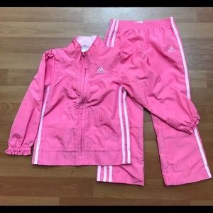 Adidas Girls Track Suit Pink Size 4T